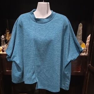 Women's Blue Cape Jacket